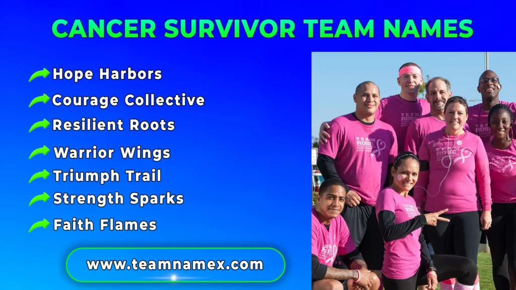 Cancer Survivor Team Names