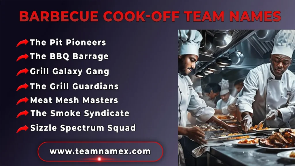 Barbecue Cook-Off Team Names