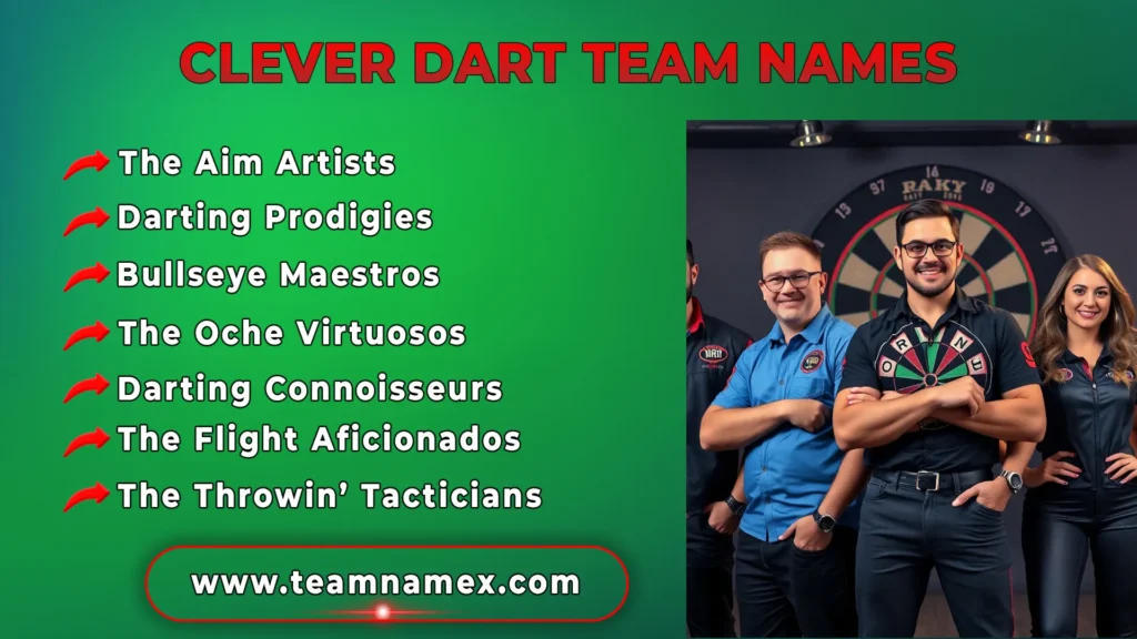 Clever Dart Team Names