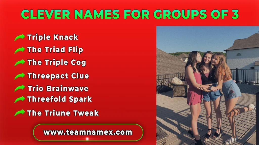 Clever Names for Groups of 3