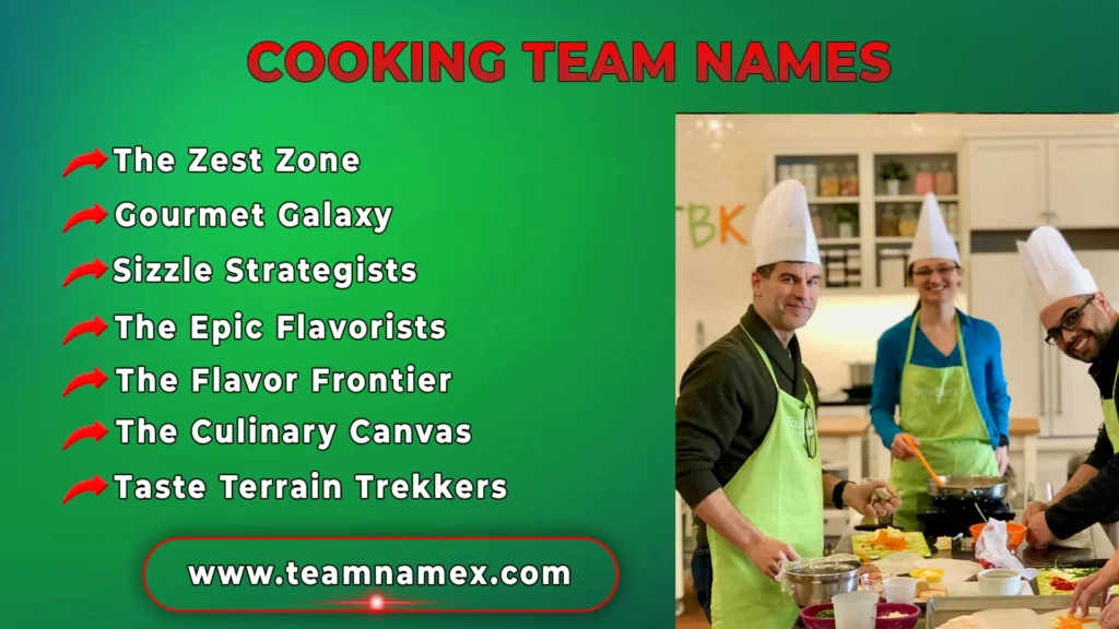 Cooking Team Names