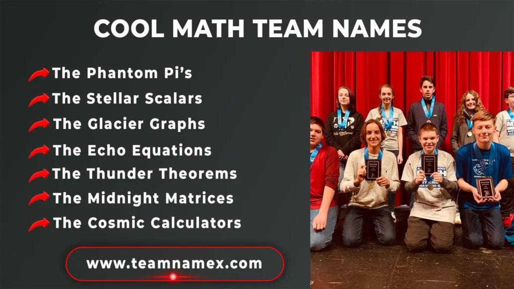 Cool Math Team Names