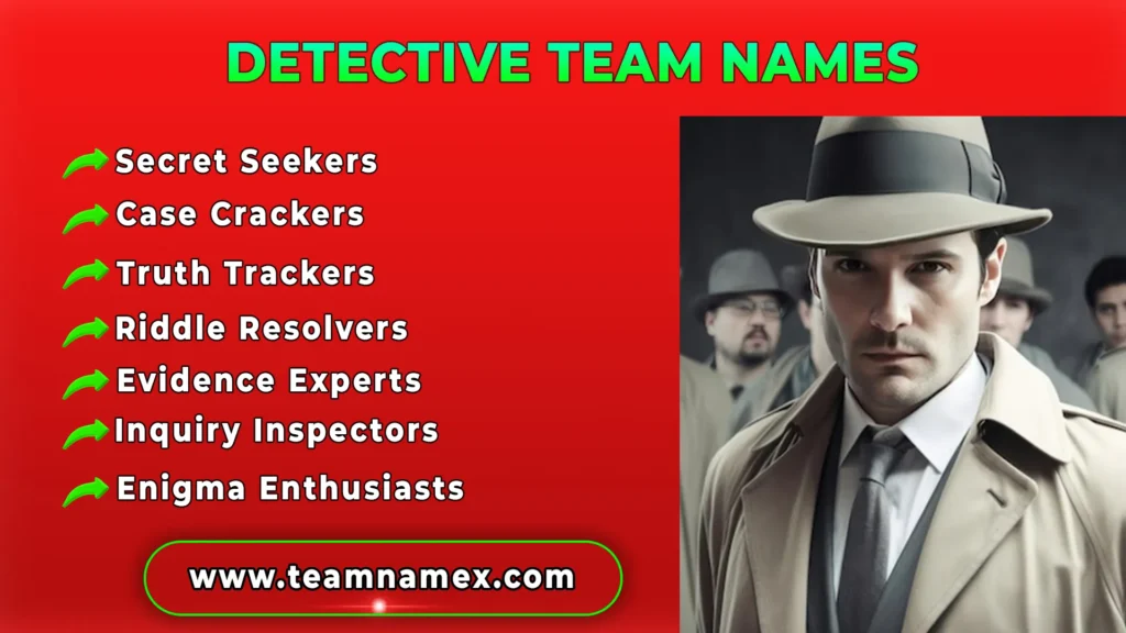 Detective Team Names