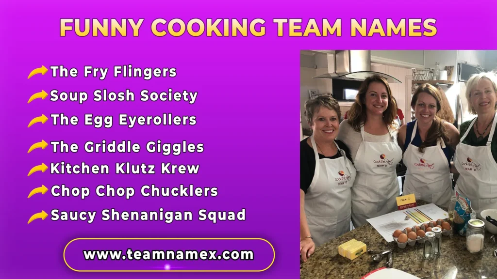 Funny Cooking Team Names