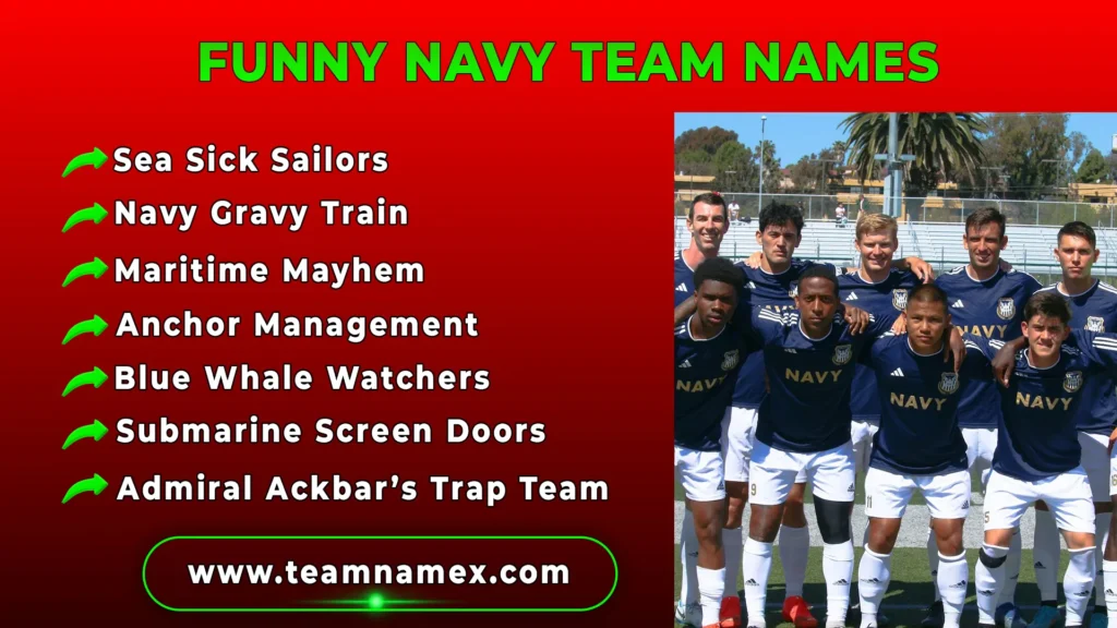 Funny Navy Team Names