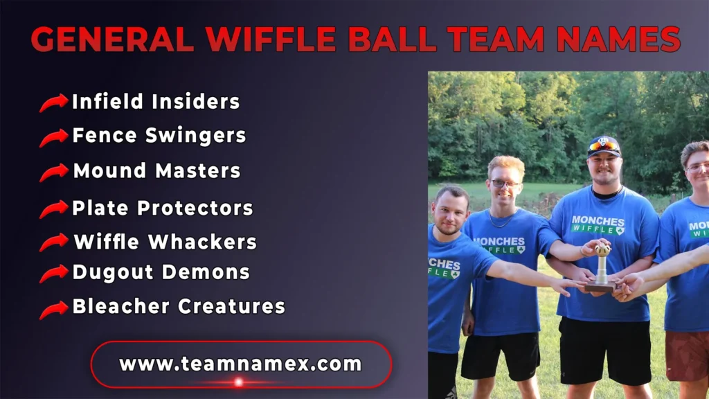 General Wiffle Ball Team Names