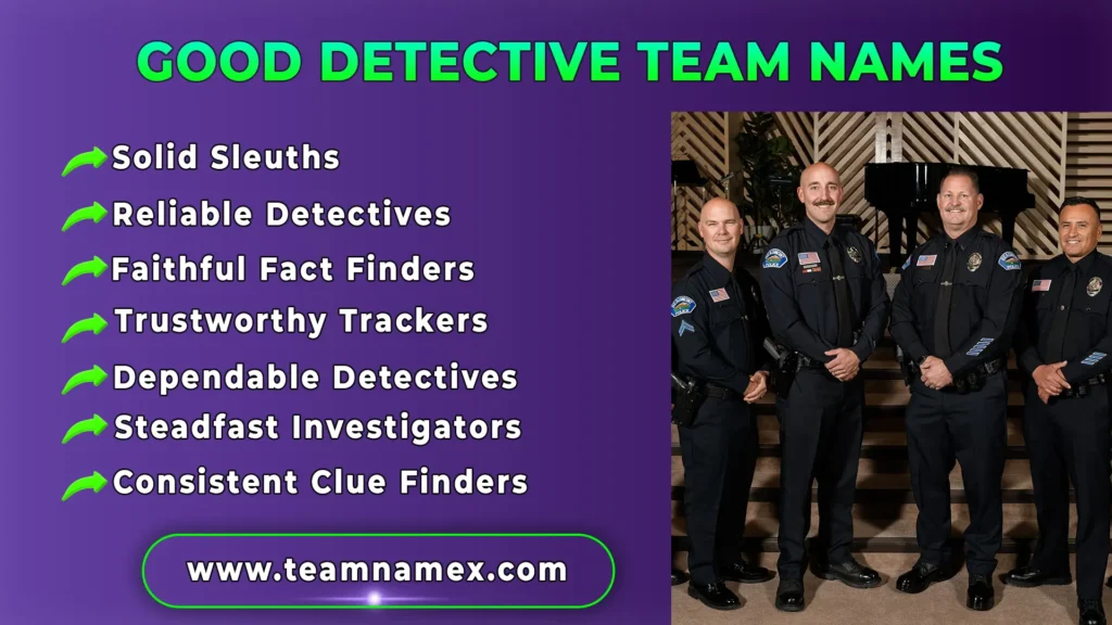 Good Detective Team Names