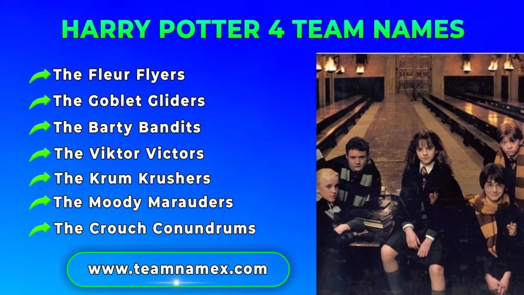 Harry Potter 4 Team Names