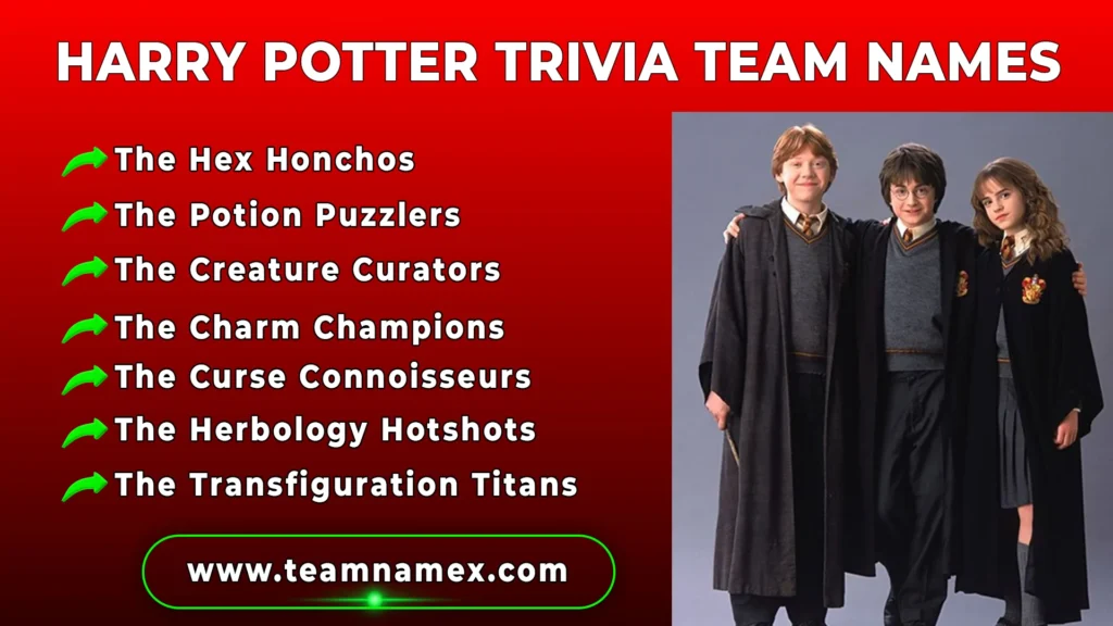 Harry Potter Trivia Team Names