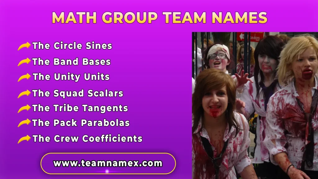 Math Group Team Names
