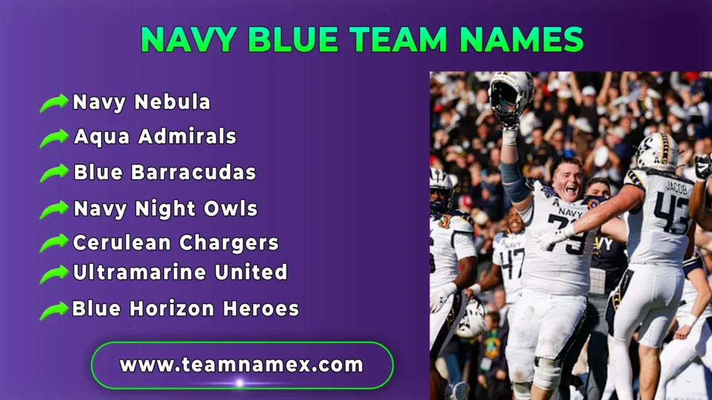 Navy Blue Team Names