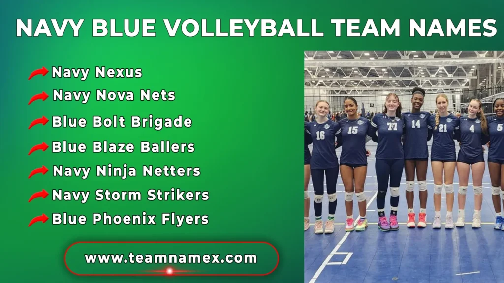 Navy Blue Volleyball Team Names