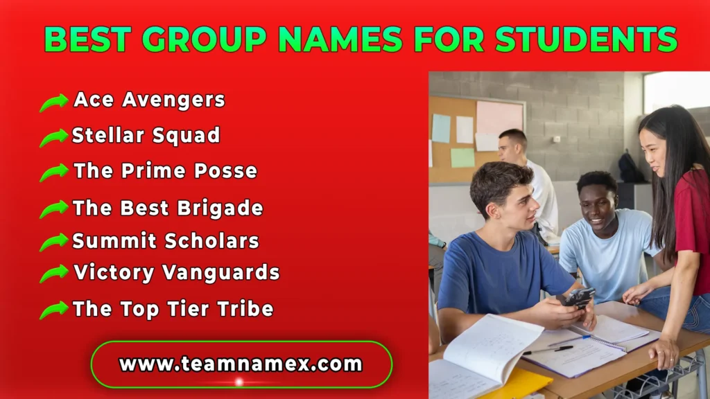 Best Group Names for Students