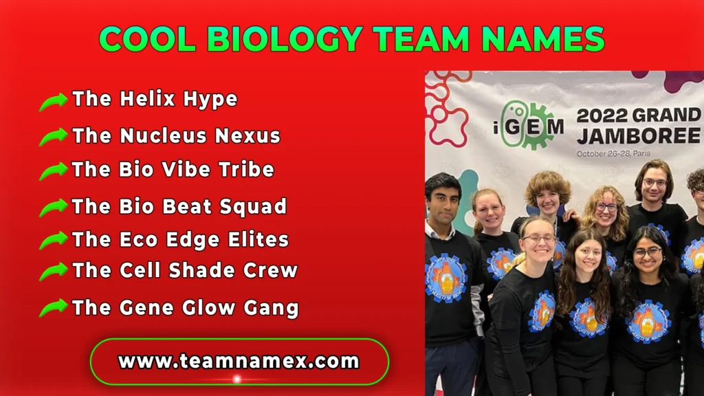 Cool Biology Team Names