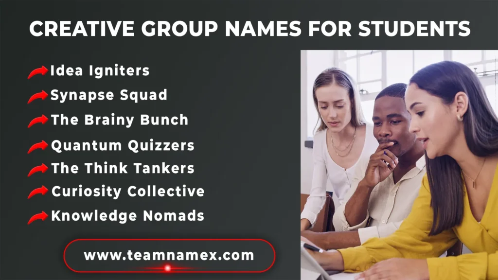 Creative Group Names for Students