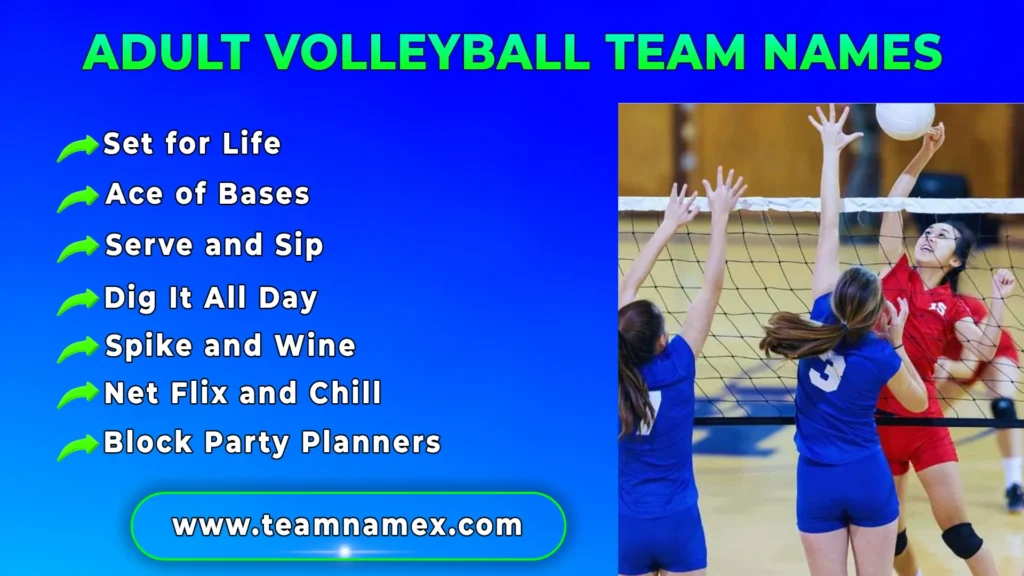 Adult Volleyball Team Names