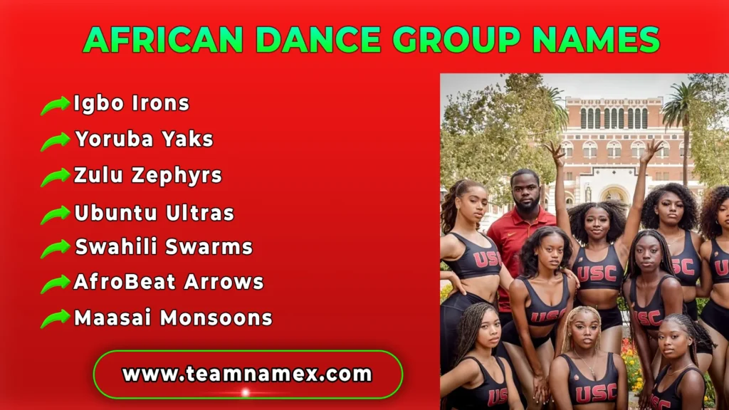 African Dance Group Names