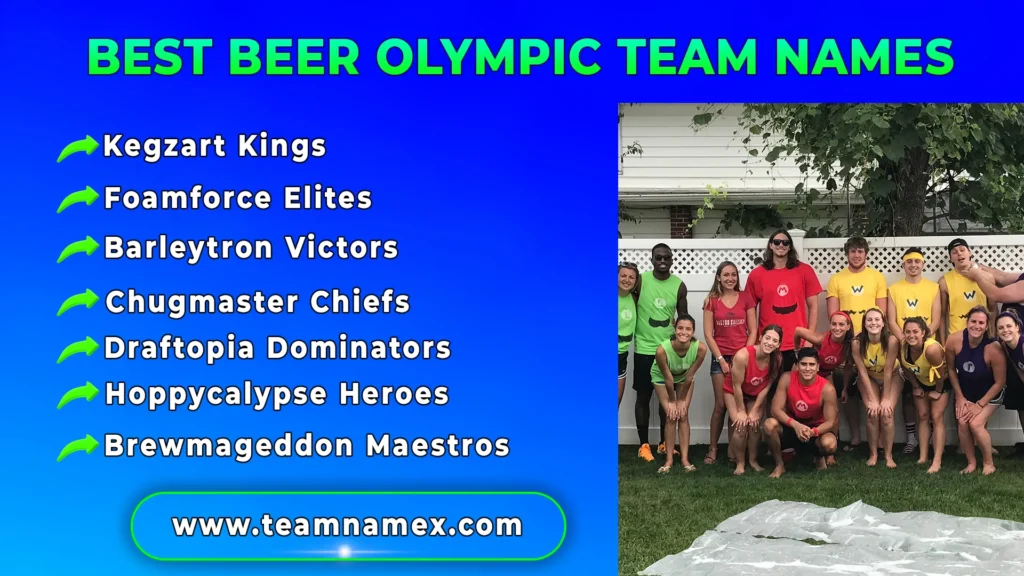 Best Beer Olympic Team Names