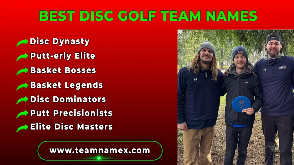 Best Disc Golf Team Names