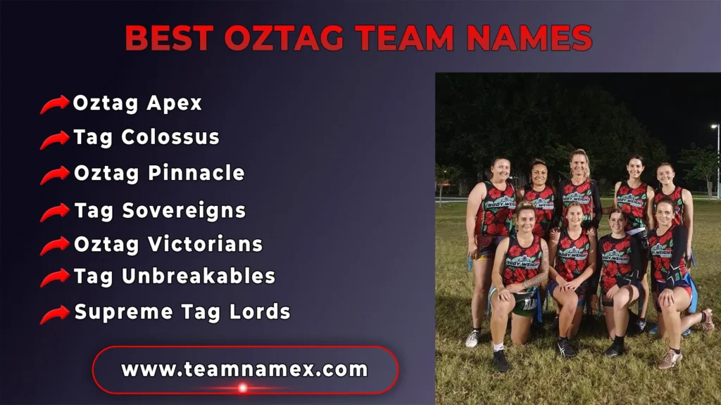 Best Oztag Team Names