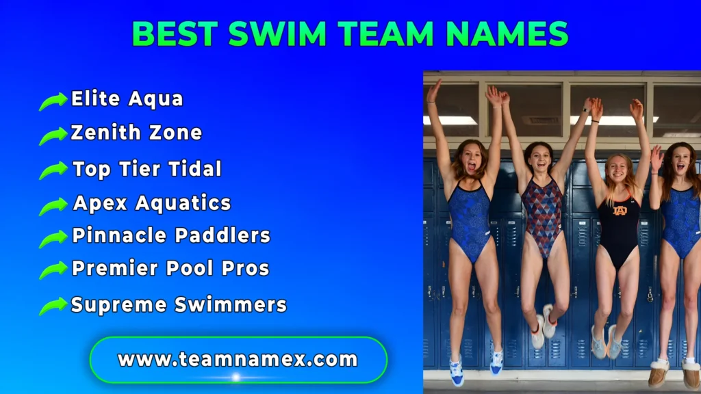 Best Swim Team Names