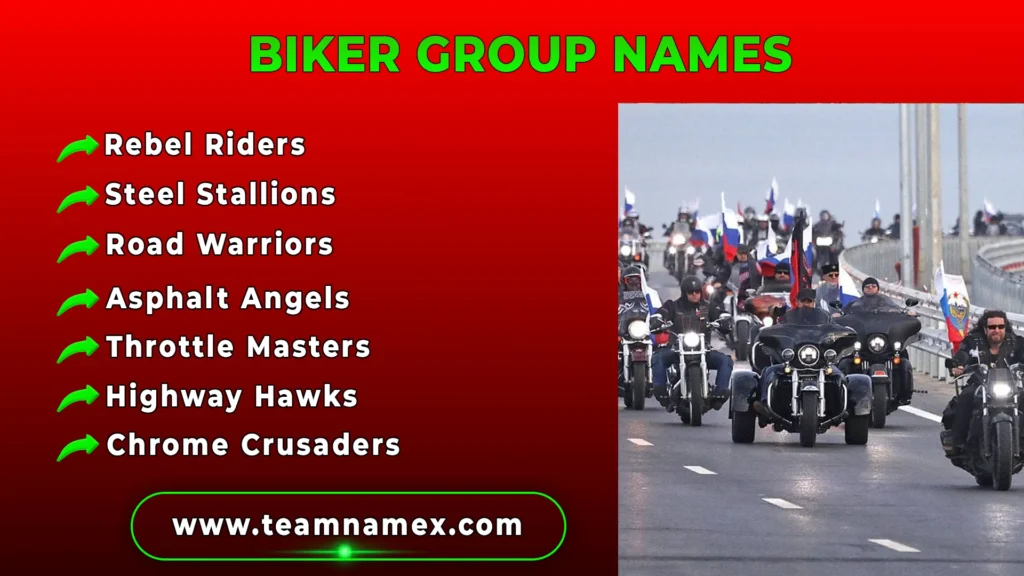 Biker Group Names