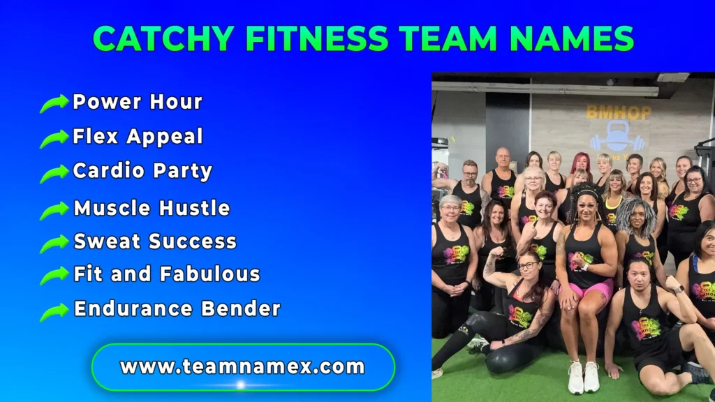 Catchy Fitness Team Names