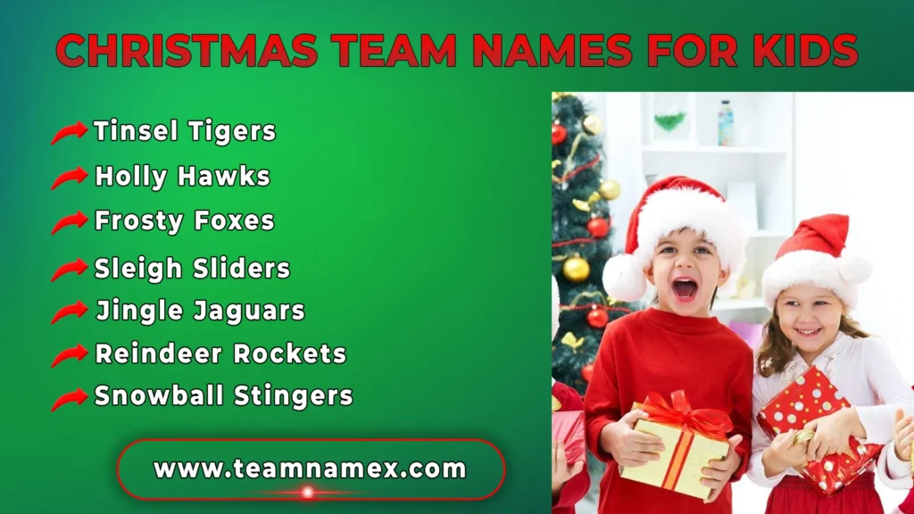 Christmas Team Names for Kids