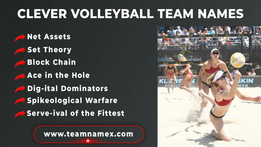 Clever Volleyball Team Names