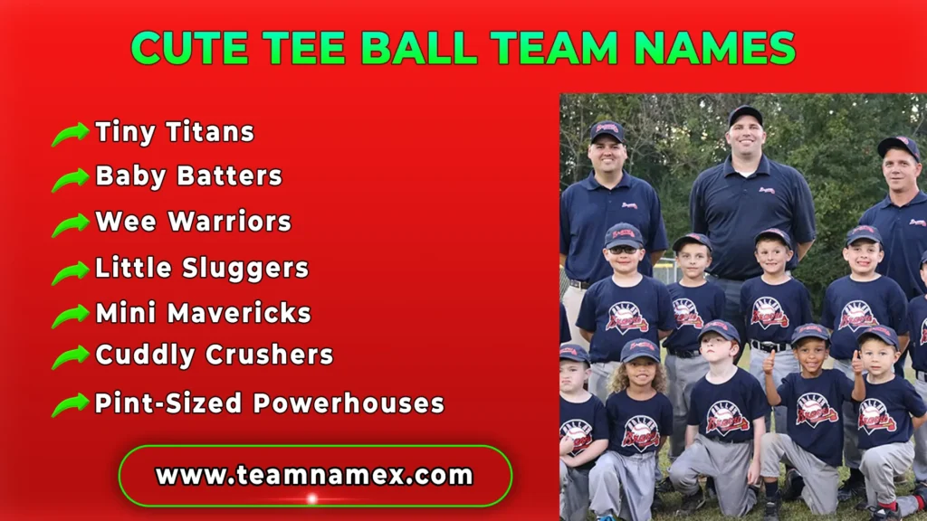 Cute Tee Ball Team Names