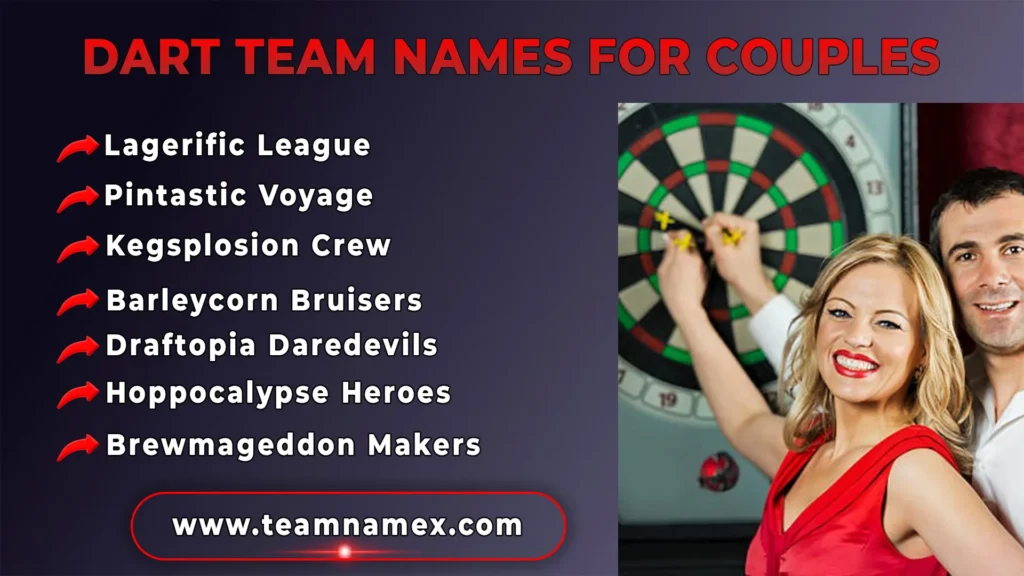 Dart Team Names for Couples