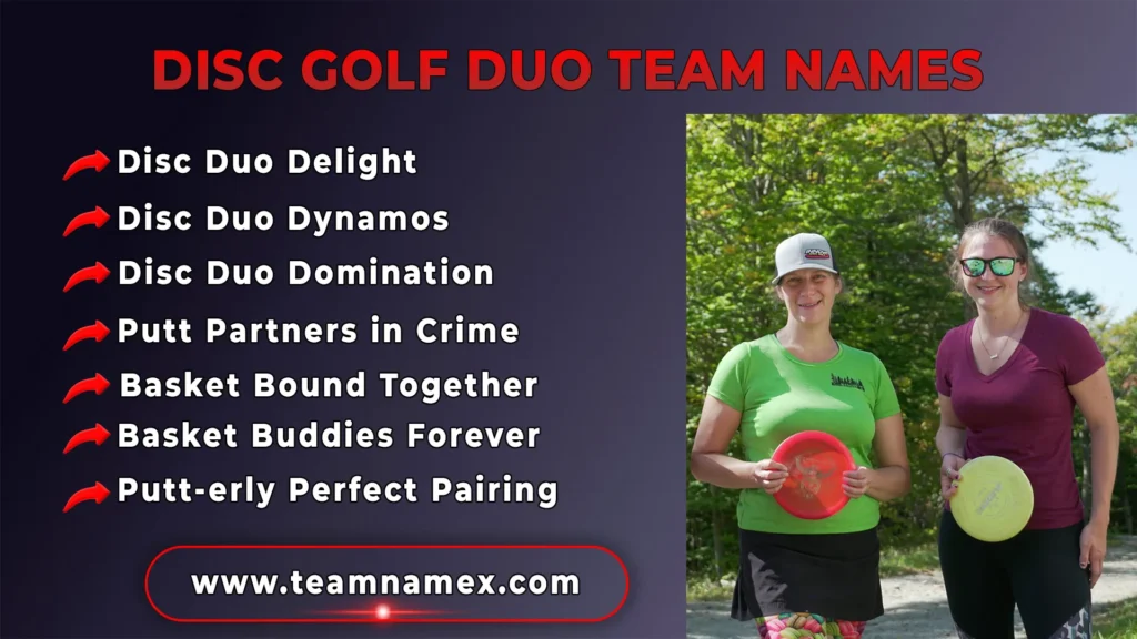 Disc Golf Duo Team Names
