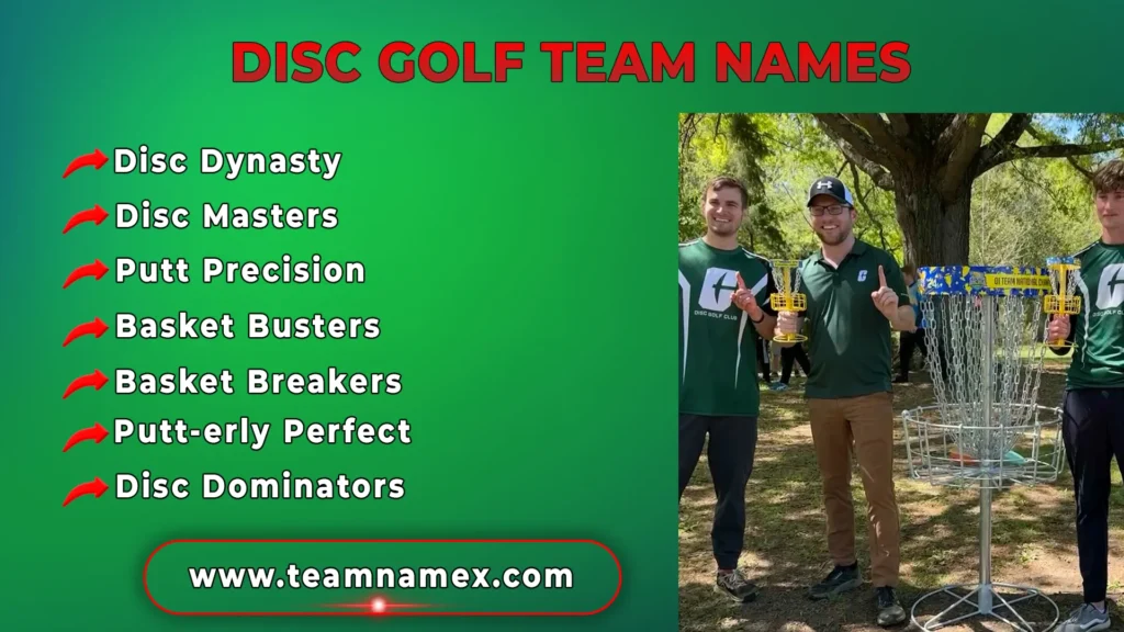 Disc Golf Team Names
