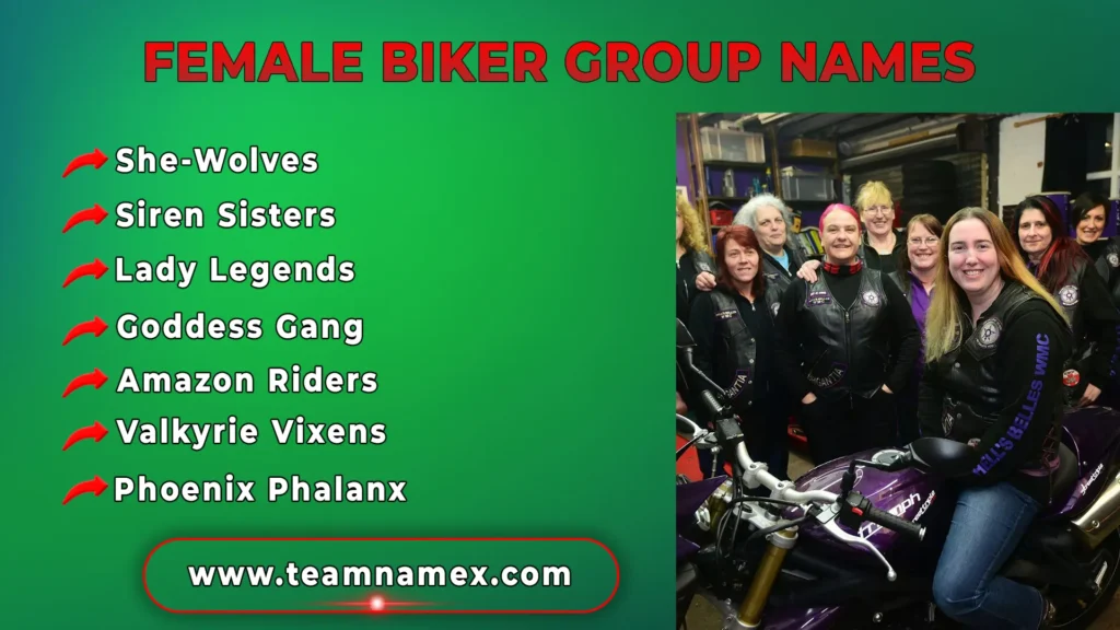 Female Biker Group Names