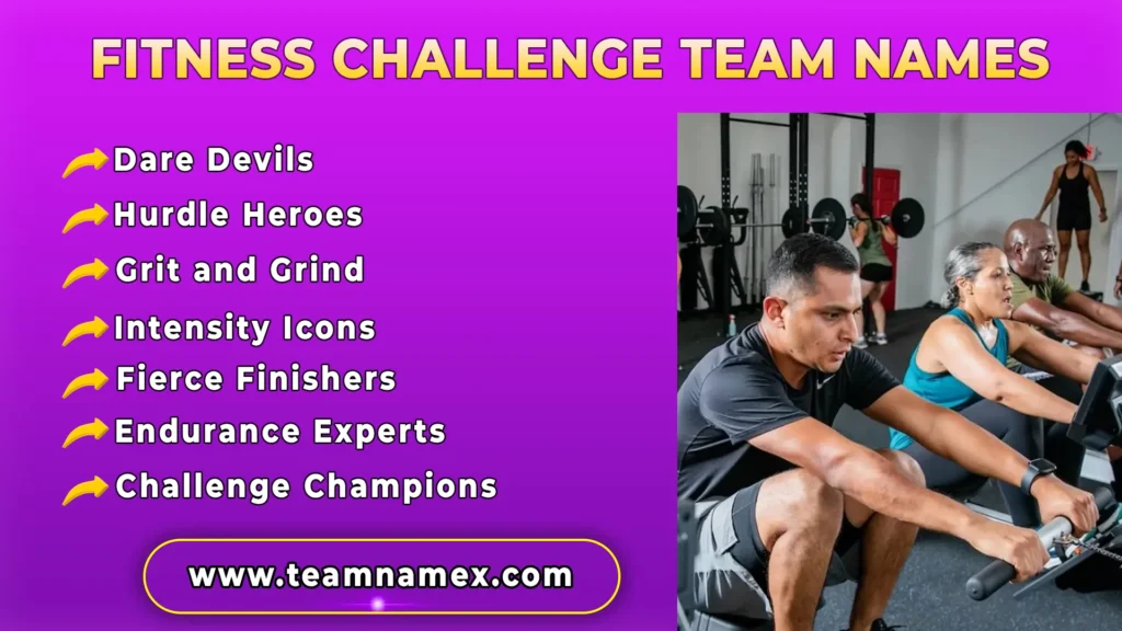 Fitness Challenge Team Names