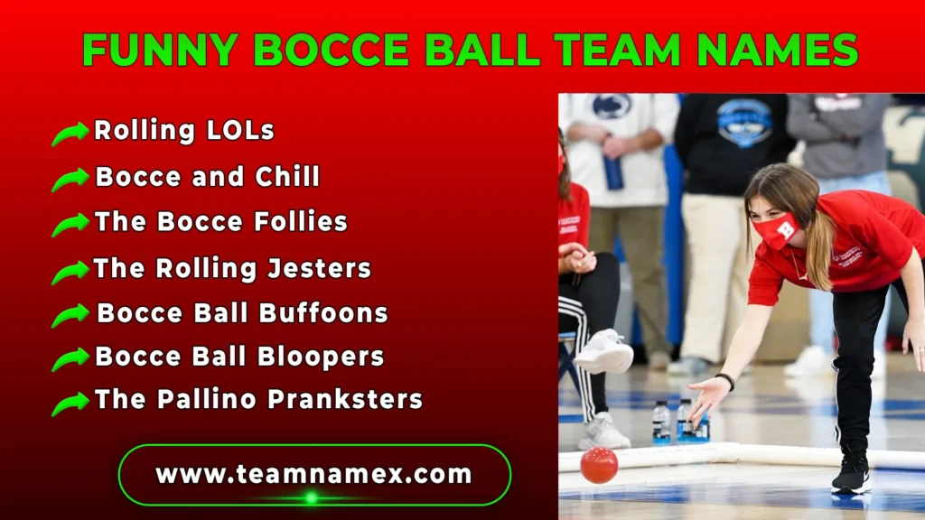 Funny Bocce Ball Team Names