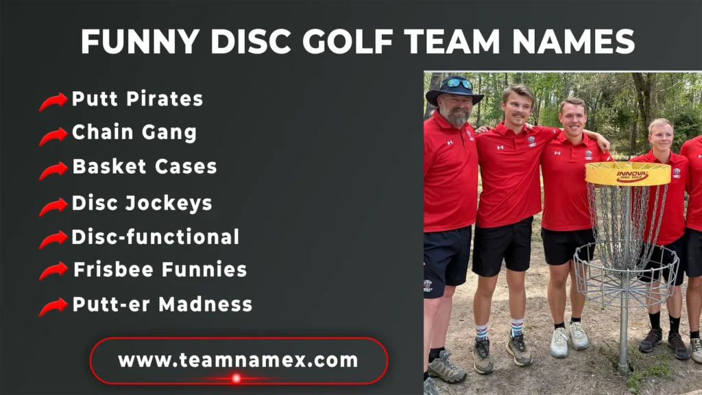 Funny Disc Golf Team Names