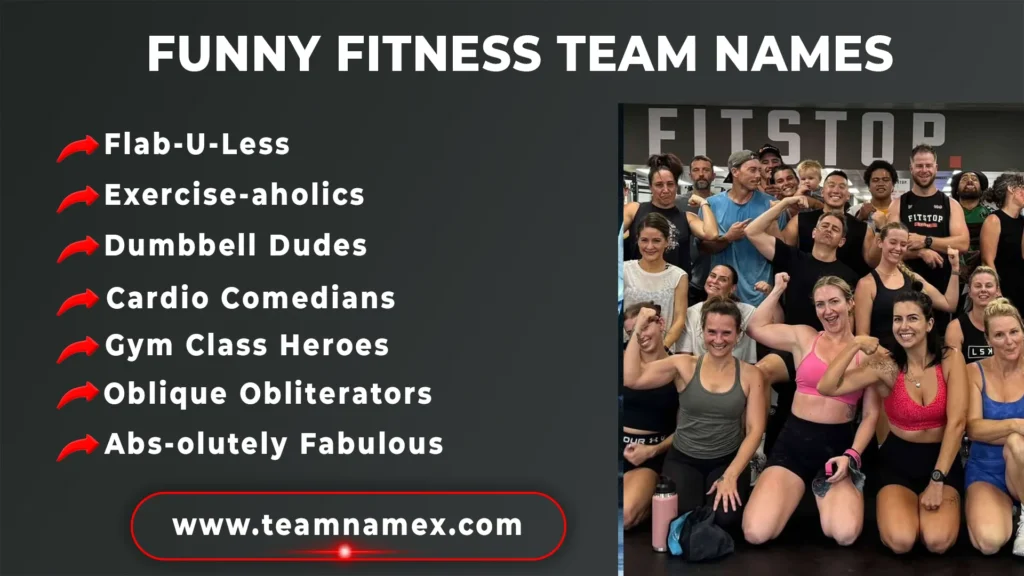Funny Fitness Team Names