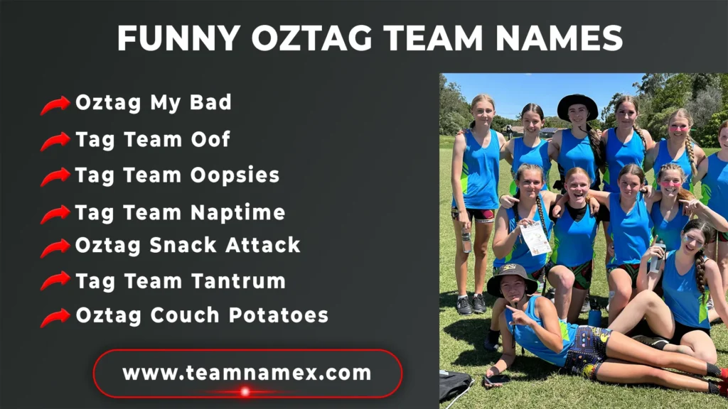 Funny Oztag Team Names