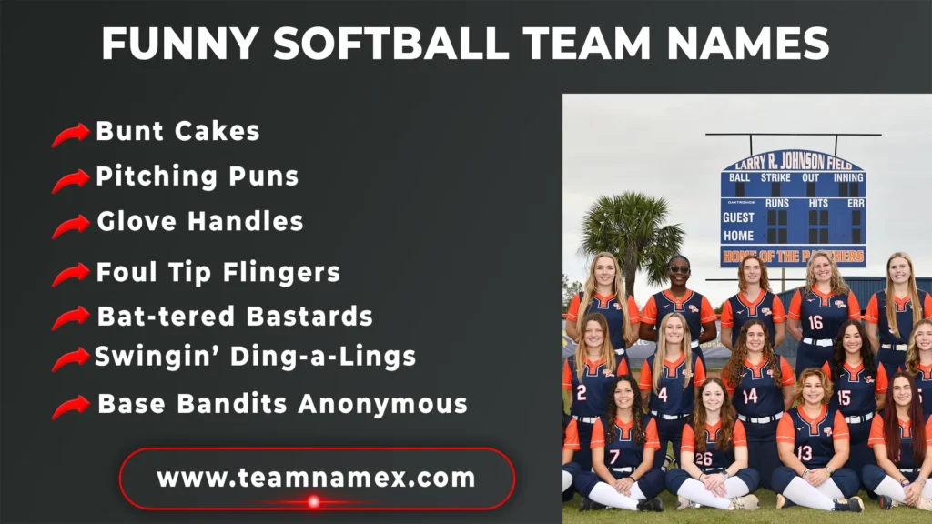 Funny Softball Team Names