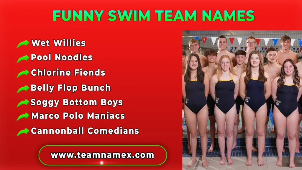 Funny Swim Team Names