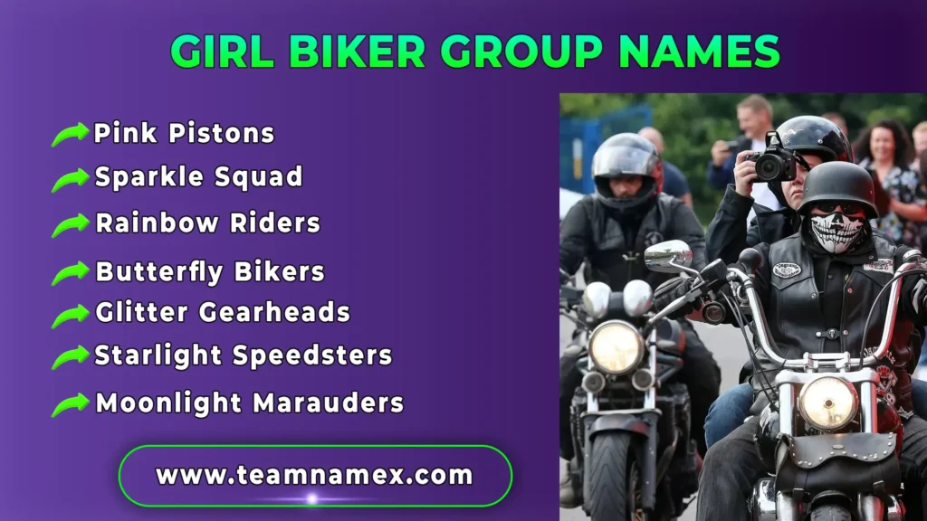 Girl Biker Group Names
