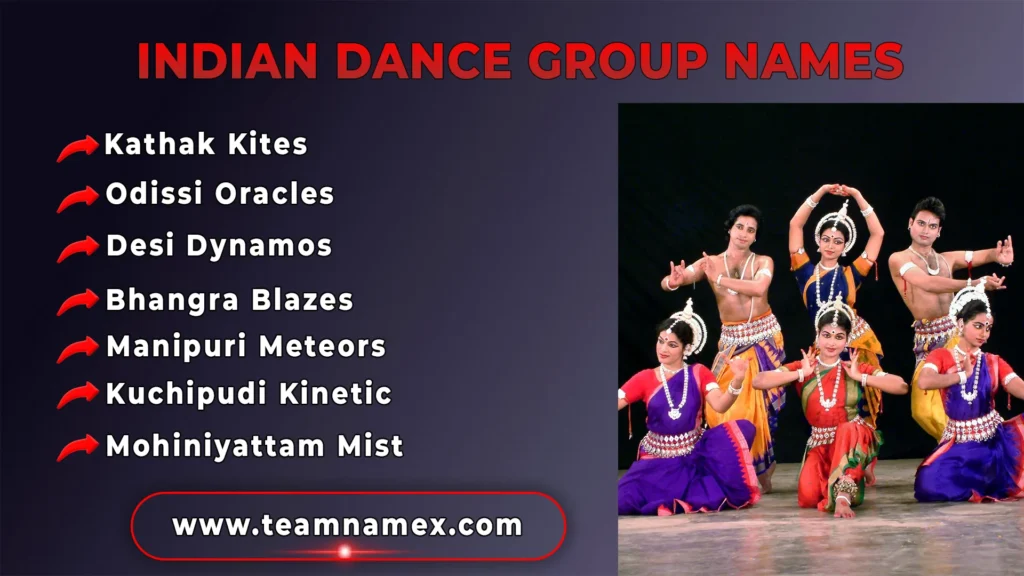 Indian Dance Group Names