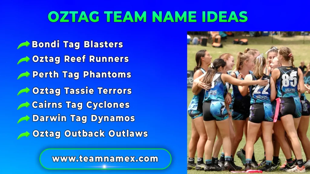 Oztag Team Name Ideas