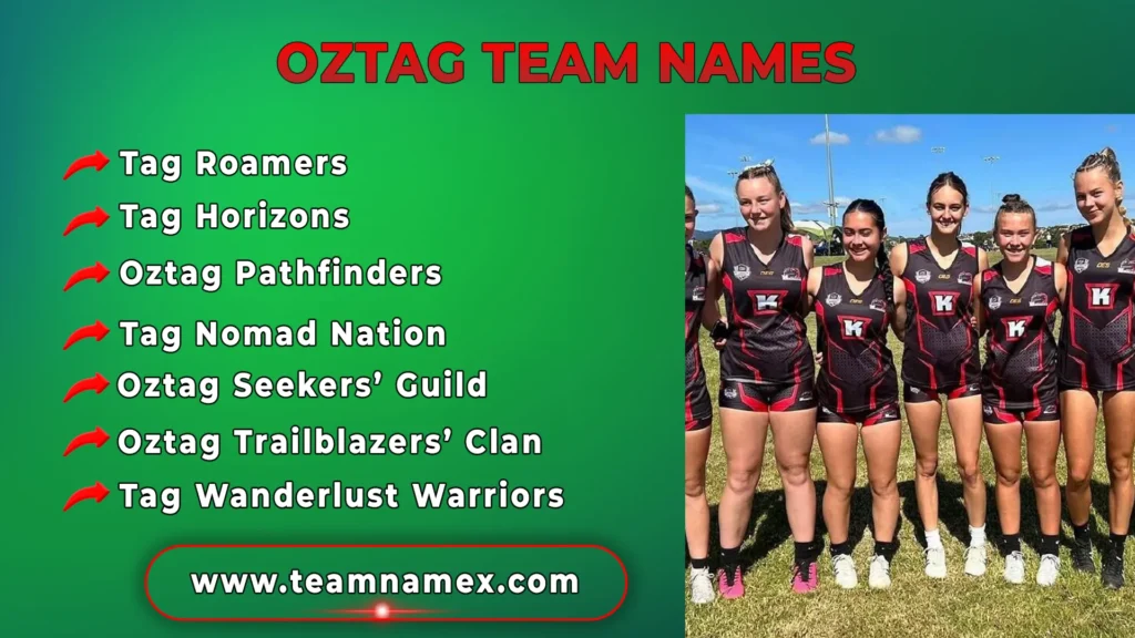 Oztag Team Names