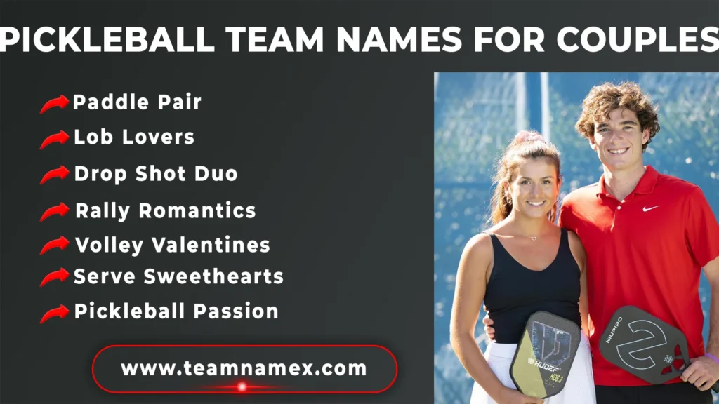 Pickleball Team Names for Couples