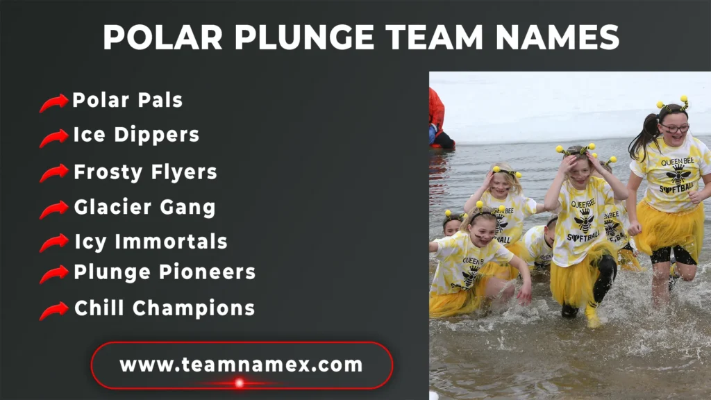 Polar Plunge Team Names