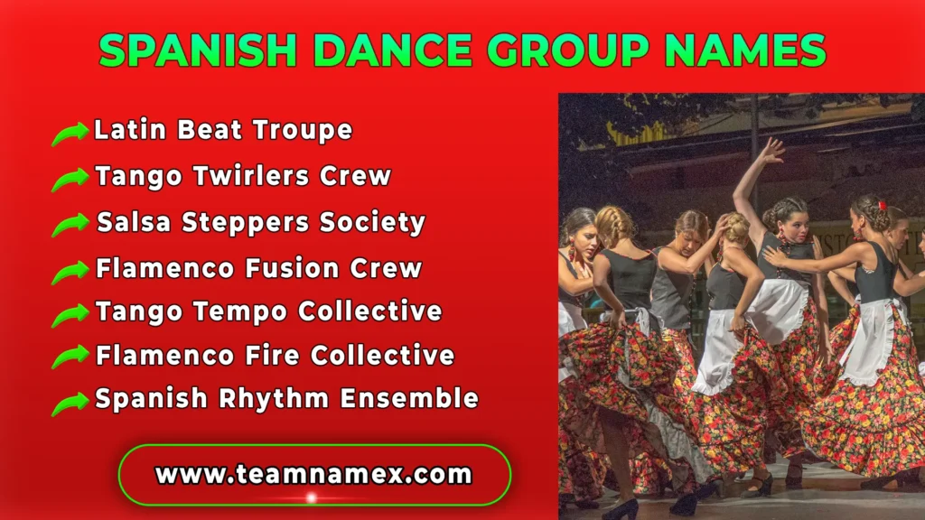 Spanish Dance Group Names