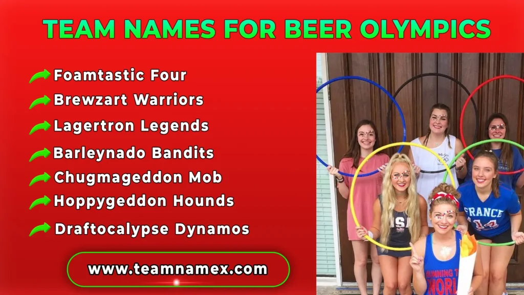 Team Names for Beer Olympics
