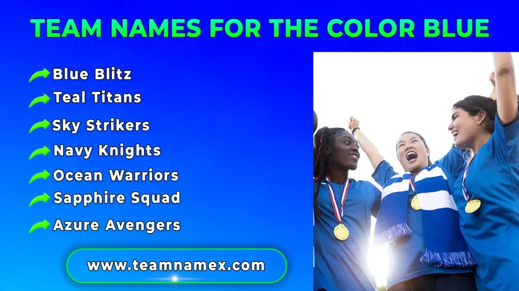 Team Names for the Color Blue